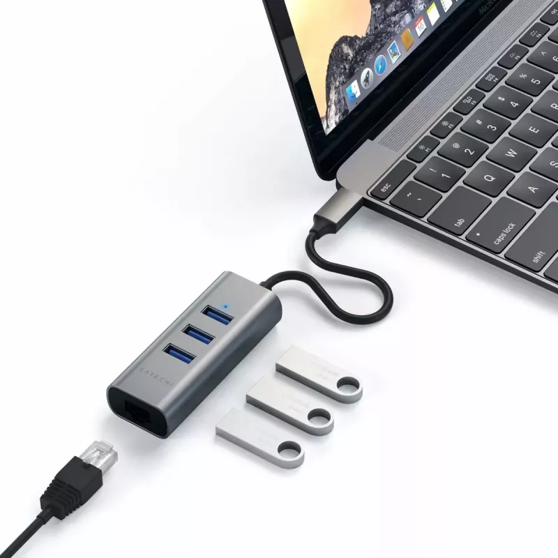 Dock para portátil Satechi ST-TC2N1USB31AM