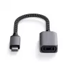 Cabo USB Satechi ST-UCATCM USB-C para USB-A, USB 3.2 Gen 1 (5 Gbit/s), cinzento