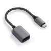 Cabo USB Satechi ST-UCATCM USB-C para USB-A, USB 3.2 Gen 1 (5 Gbit/s), cinzento