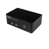 Comutador KVM USB StarTech.com 2 portas Dual DisplayPort com áudio e hub USB 2.0