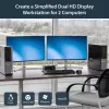Comutador KVM USB StarTech.com 2 portas Dual DisplayPort com áudio e hub USB 2.0
