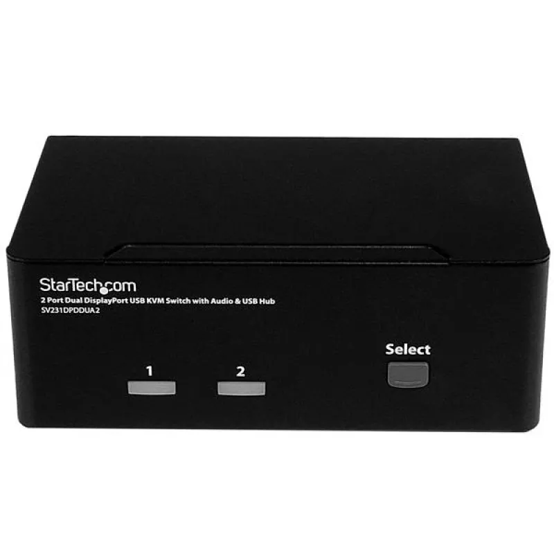 Comutador KVM StarTech.com 2 portas DisplayPort dual monitor – 4K 60Hz
