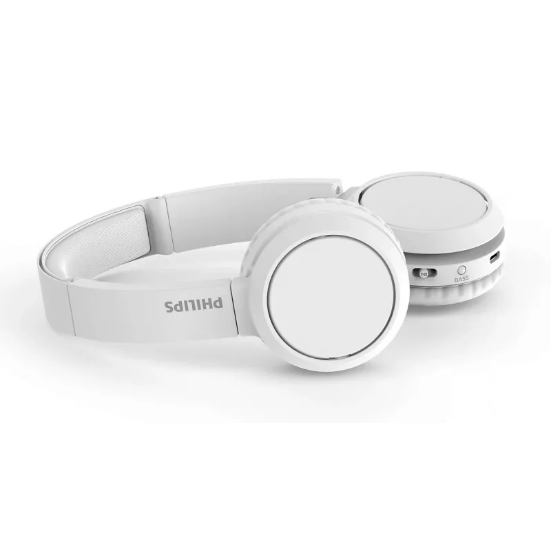 Auscultadores/headset Philips 4000 series TAH4205WT/00 sem fios de arco chamadas/música USB Type-C Bluetooth branco