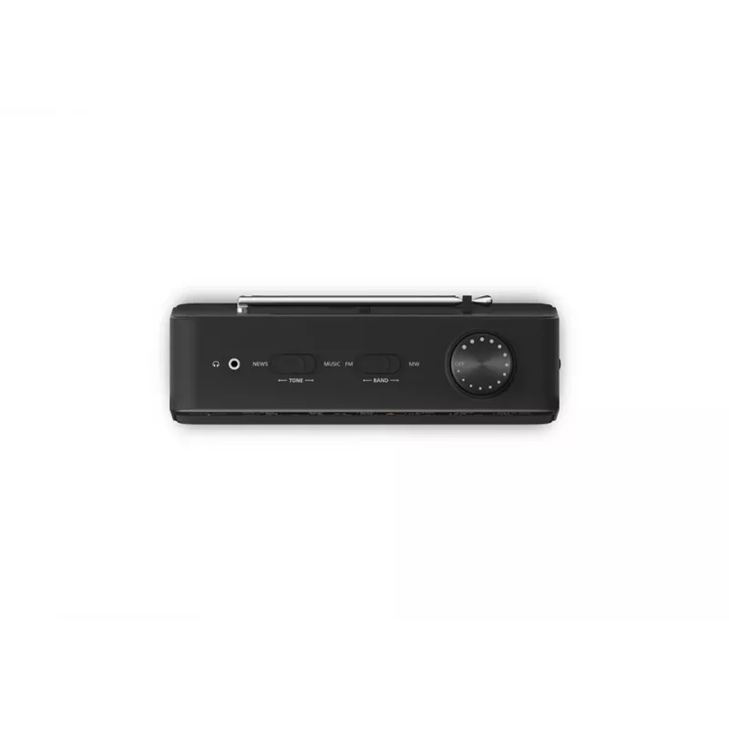 Rádio portátil Philips TAR2509/10 analógico AM FM preto