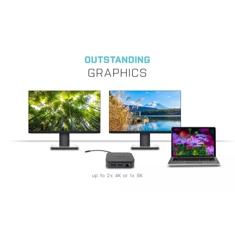 Dock de viagem i-tec Thunderbolt 3 dual ecrã 4K + Power Delivery 60W