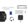 Dock de viagem i-tec Thunderbolt 3 dual ecrã 4K + Power Delivery 60W