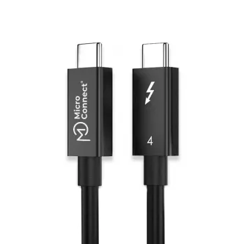 Cabo Thunderbolt Microconnect TB4020 2 m 40 Gbit/s preto