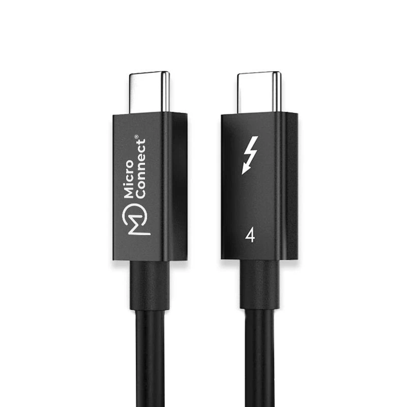 Cabo Thunderbolt Microconnect TB4020 2 m 40 Gbit/s preto