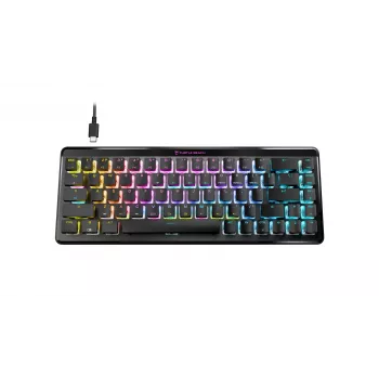 Teclado gaming Turtle Beach Vulcan II Mini Air RF Wireless + Bluetooth QWERTZ alemão preto