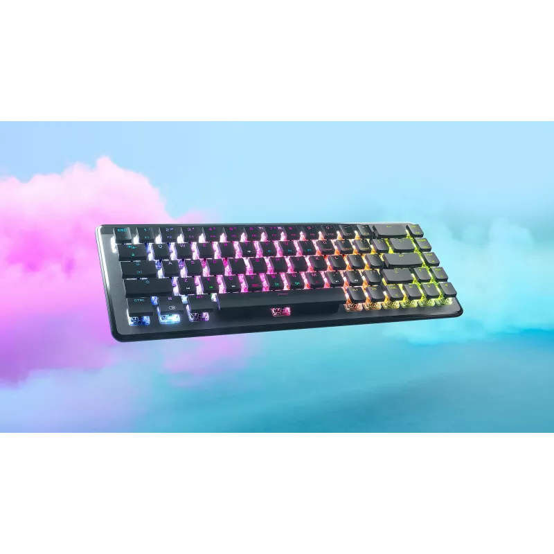 Turtle Beach Vulcan II Mini Air TBK-3101-02-DE teclado gaming, disposição alemã (QWERTZ), interruptores lineares TITAN II Optical Red, preto