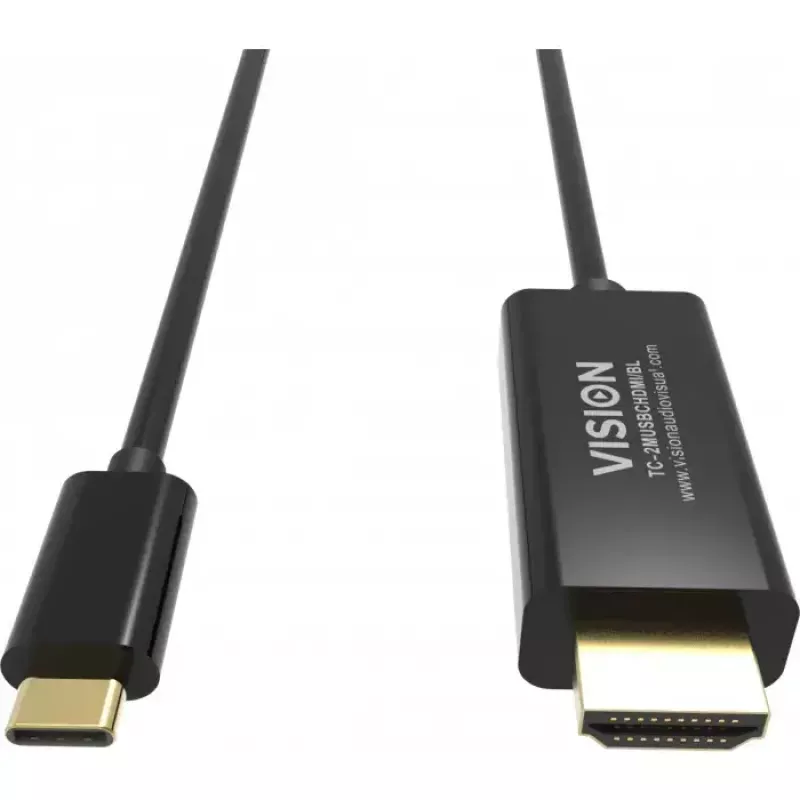 Cabo DisplayPort Vision TC 2MUSBCDP8K/BL 2 m USB Type-C preto
