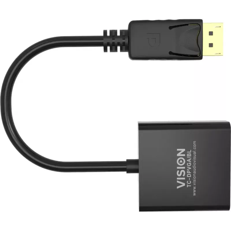 Adaptador de cabo de vídeo DisplayPort VGA Vision TC-DPVGA/BL