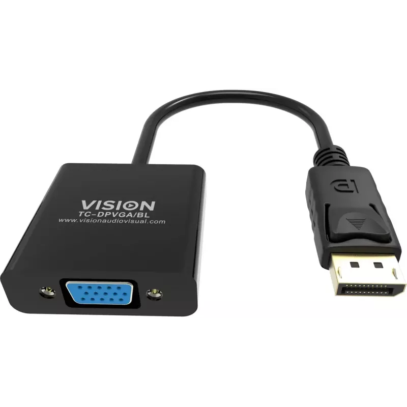 Adaptador de cabo de vídeo DisplayPort VGA Vision TC-DPVGA/BL