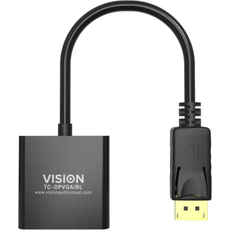 Adaptador de cabo de vídeo DisplayPort VGA Vision TC-DPVGA/BL