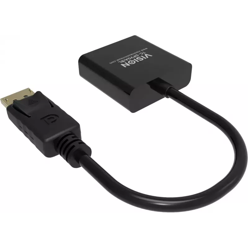 Adaptador de cabo de vídeo DisplayPort VGA Vision TC-DPVGA/BL