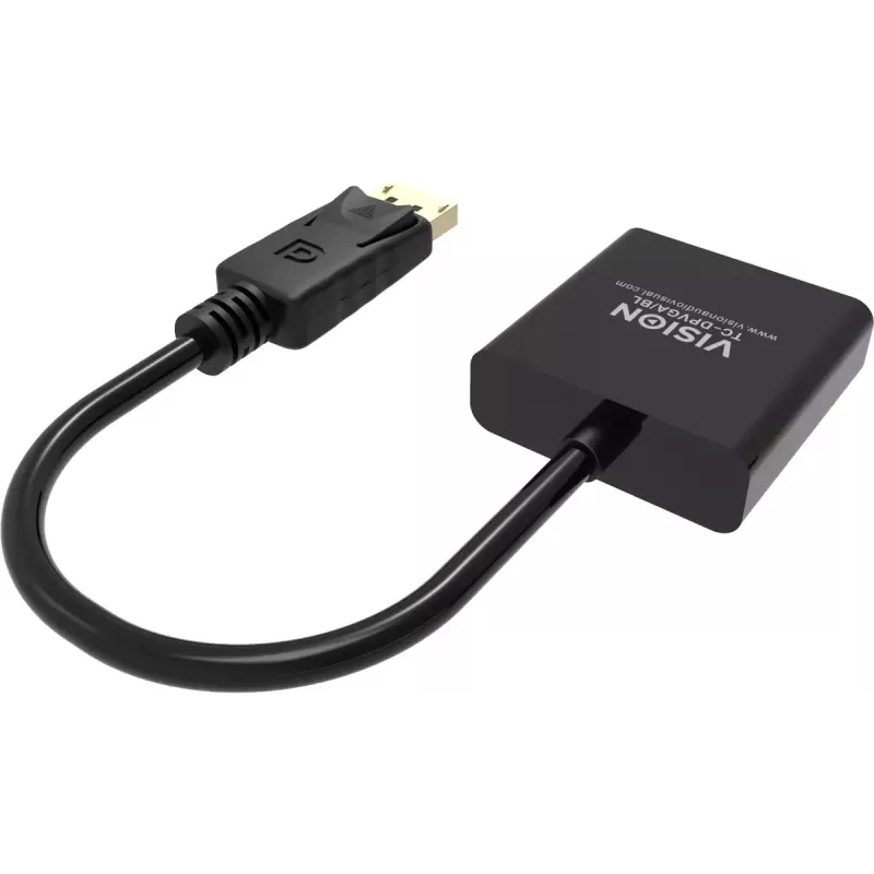 Adaptador de cabo de vídeo DisplayPort VGA Vision TC-DPVGA/BL