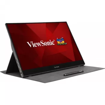 Monitor Viewsonic TD1655 39,6 cm (15,6 polegadas) 1920 x 1080 píxeis Full HD LED ecrã tátil multiusador preto, prateado