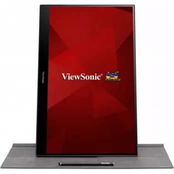 Monitor Viewsonic TD1655 39,6 cm (15,6 polegadas) 1920 x 1080 píxeis Full HD LED ecrã tátil multiusador preto, prateado