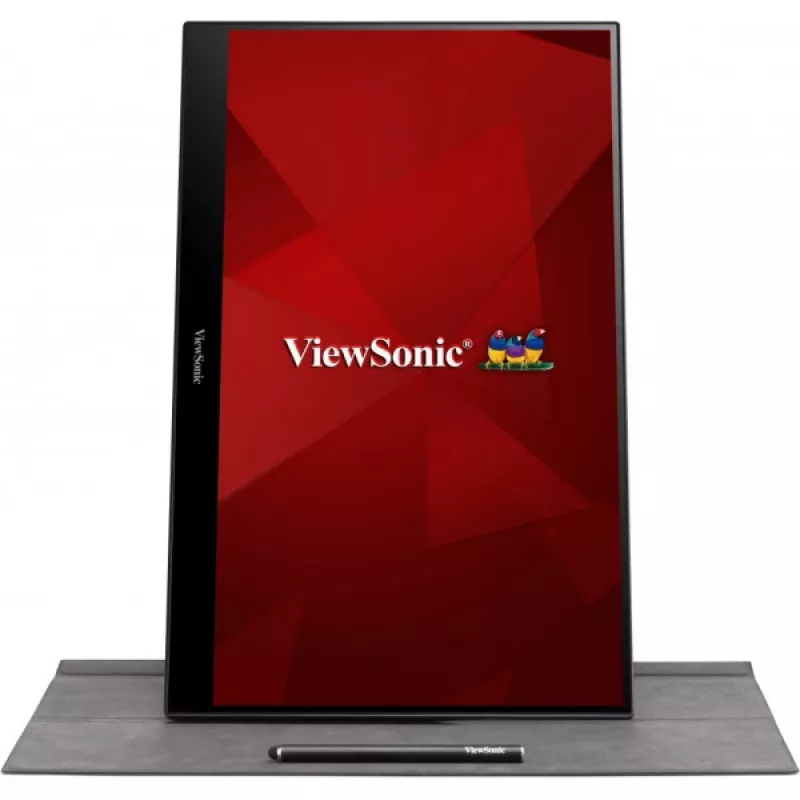 Monitor Viewsonic TD1655 39,6 cm (15,6 polegadas) 1920 x 1080 píxeis Full HD LED ecrã tátil multiusador preto, prateado