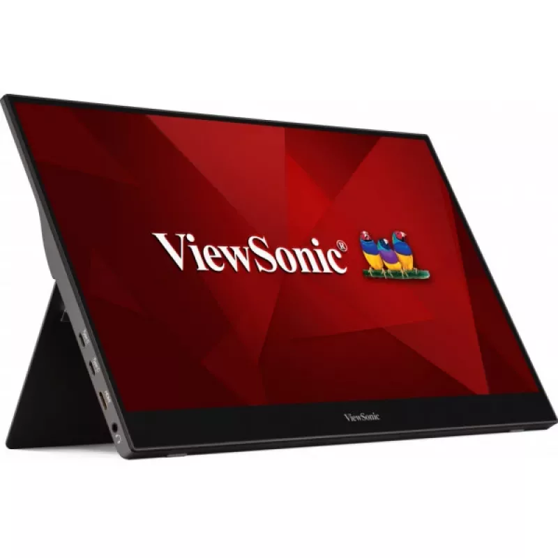 Monitor Viewsonic TD1655 39,6 cm (15,6 polegadas) 1920 x 1080 píxeis Full HD LED ecrã tátil multiusador preto, prateado