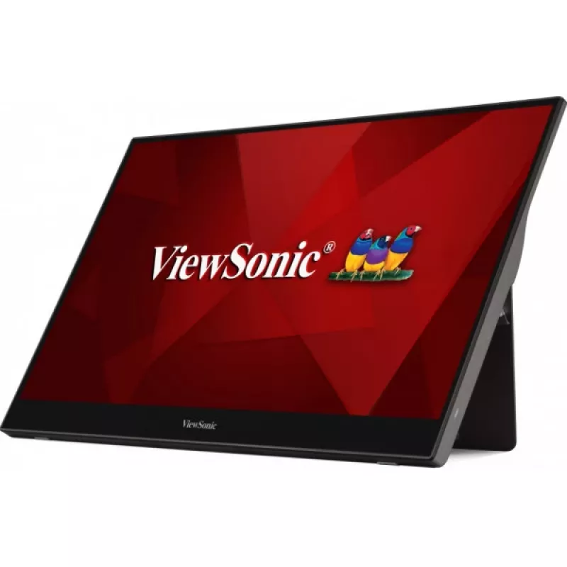 Monitor Viewsonic TD1655 39,6 cm (15,6 polegadas) 1920 x 1080 píxeis Full HD LED ecrã tátil multiusador preto, prateado