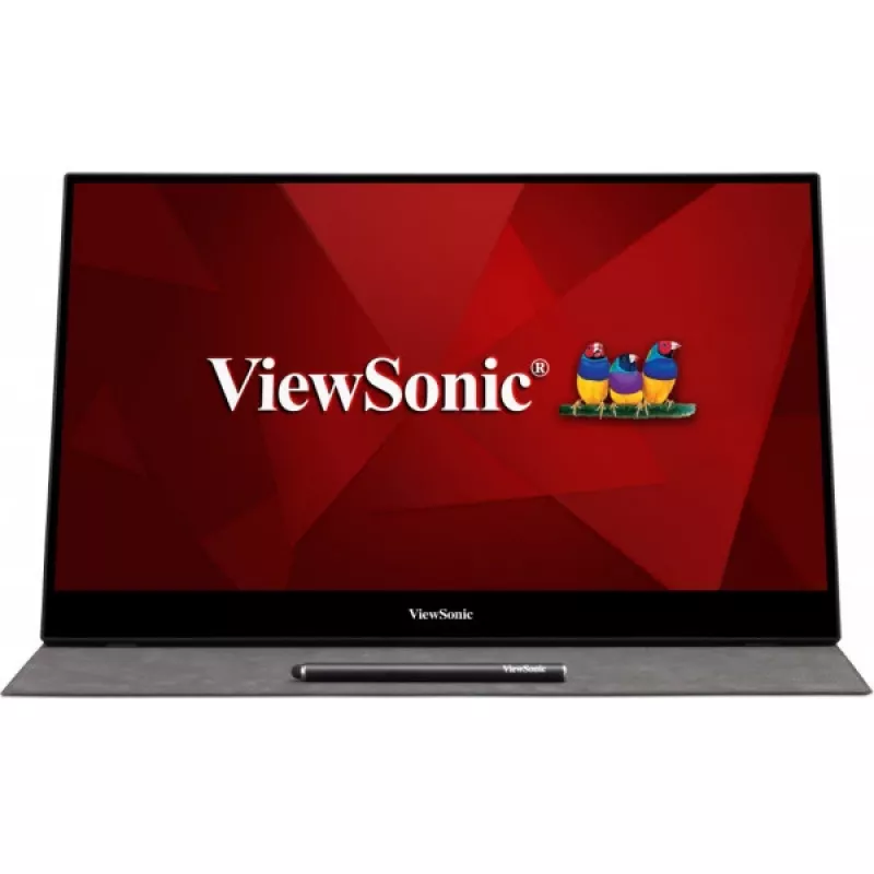 Monitor Viewsonic TD1655 39,6 cm (15,6 polegadas) 1920 x 1080 píxeis Full HD LED ecrã tátil multiusador preto, prateado