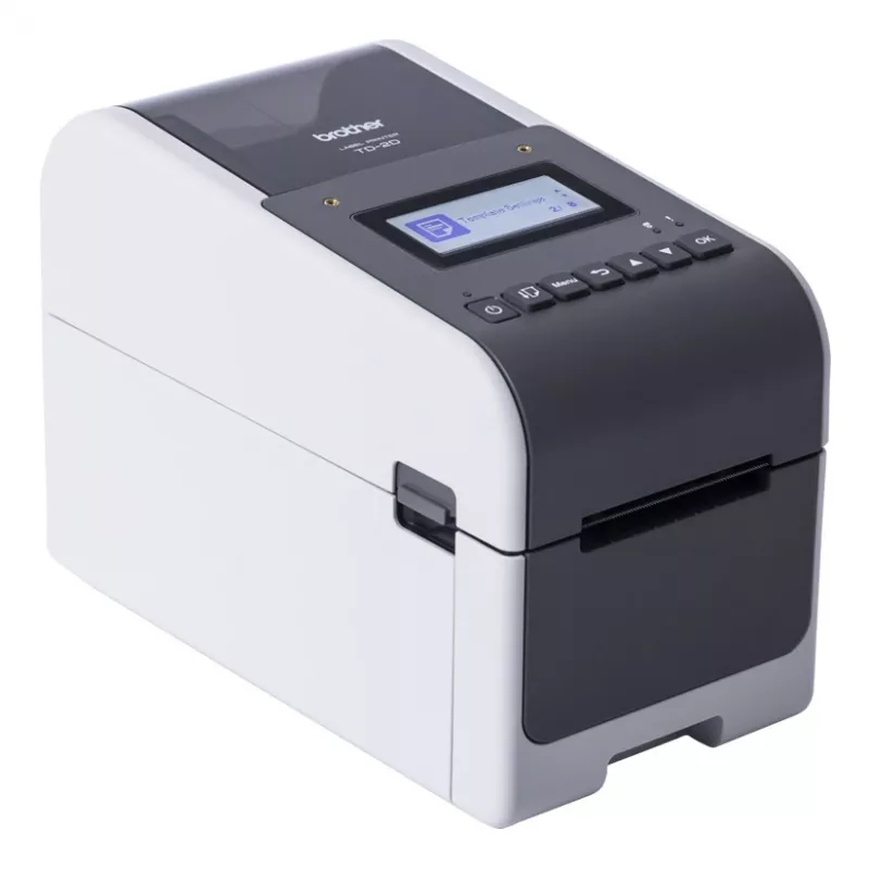 Impressora de etiquetas Brother TD-2350D203 térmica direta 203 x 203 DPI 152 mm/s com fios e sem fios Ethernet LAN Wi-Fi Bluetooth