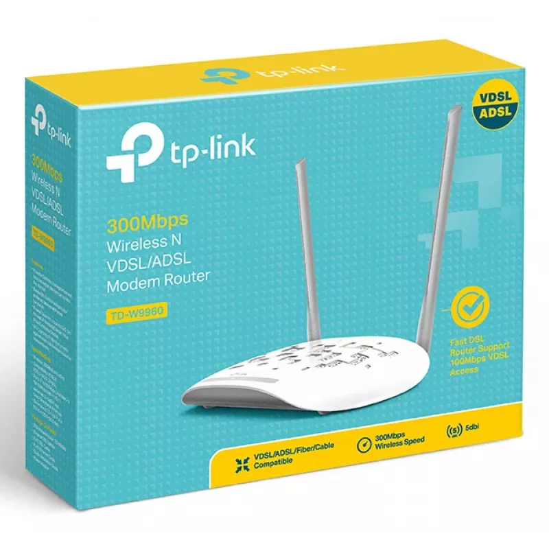 Router de mesa TP-Link TD-W9960 Single-Band 2,4 GHz Wi-Fi 4