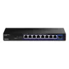 Switch de rede não gerido TRENDnet TEG-S5091 — 8 portas RJ-45 2.5G, 60 Gbit/s, 12V, para montagem na parede