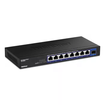 Switch de rede não gerido TRENDnet TEG-S5091 — 8 portas RJ-45 2.5G, 60 Gbit/s, 12V, para montagem na parede
