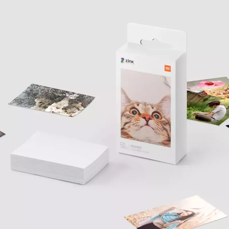 Papel para impressora fotográfica portátil Xiaomi Mi TEJ4019GL 20 folhas de papel fotográfico, 2x3 polegadas