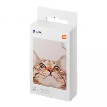 Papel para impressora fotográfica portátil Xiaomi Mi TEJ4019GL 20 folhas de papel fotográfico, 2x3 polegadas