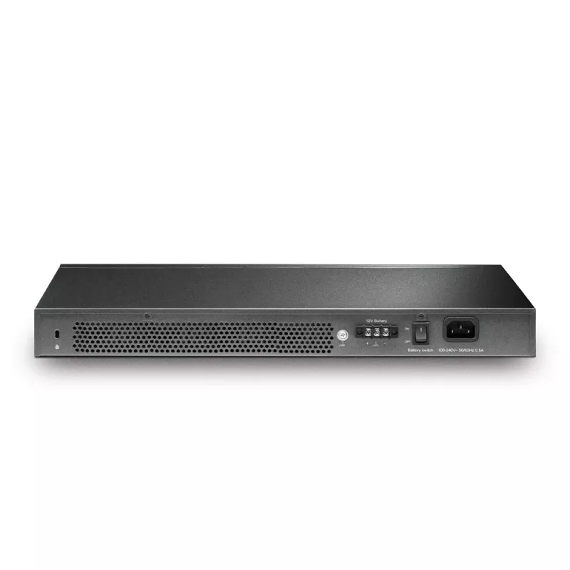 Switch de rede TP-Link JetStream TL-SG3428X-UPS gerido L2+/L3 Gigabit Ethernet (10/100/1000) 1U preto