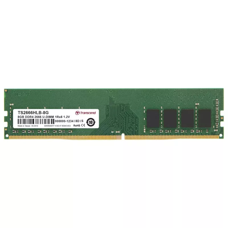 Memória Transcend DDR4-2666 U-DIMM 8GB 2666MHz