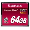 Memória flash Transcend 64 GB CompactFlash 800x TS64GCF800