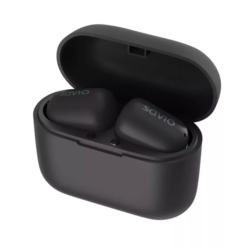 Savio TWS-09 auriculares intra-auriculares True Wireless, Bluetooth 5.1, IPX5, microfone integrado, 20–20000 Hz, pretos