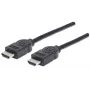 Cabo HDMI macho para macho Manhattan HDMM6 4K@30Hz 1,8 m Preto