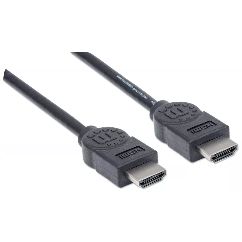 Cabo HDMI macho para macho Manhattan HDMM6 4K@30Hz 1,8 m Preto