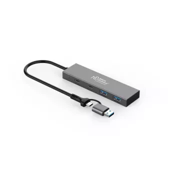Microconnect UC0066-5G-USB-C-4IN1 Hub de interfaces USB-C 4 portas