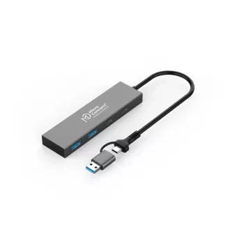 Microconnect UC0066-5G-USB-C-4IN1 Hub de interfaces USB-C 4 portas