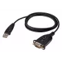 Cabo ATEN UC232AF USB Type-A RS-232 preto 1,2 m