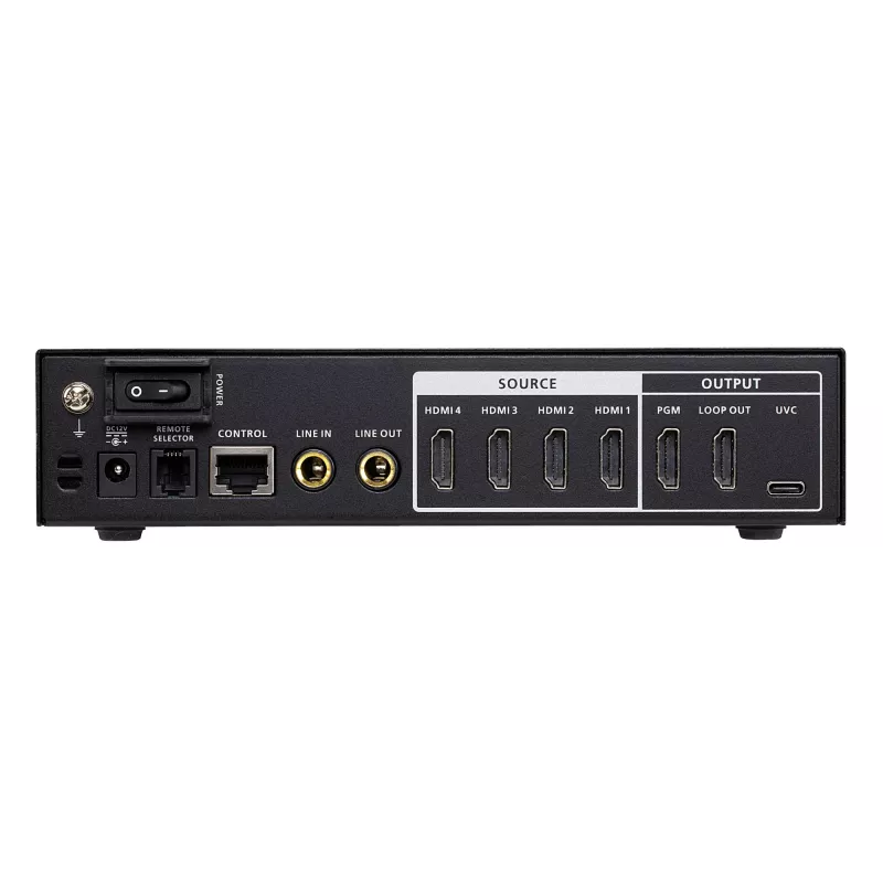 ATEN UC3430 CAMLIVE PRO comutador de vídeo 4K com 4 entradas HDMI para USB