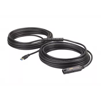 Cabo de extensão USB3.2 Gen1 ATEN 15 m, 15 m, USB A, USB A, USB 3.2 Gen 1 (3.1 Gen 1), 5 Gbit/s, preto