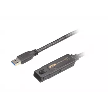 Cabo de extensão USB3.2 Gen1 ATEN 15 m, 15 m, USB A, USB A, USB 3.2 Gen 1 (3.1 Gen 1), 5 Gbit/s, preto