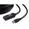 Cabo de extensão USB 3.2 Gen1 ATEN 10m USB A para USB C preto