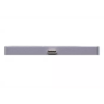 Dock de viagem USB-C ATEN com passagem de corrente, Universal, USB Type-C, preto, prateado