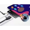 Dock de viagem USB-C ATEN com passagem de corrente, Universal, USB Type-C, preto, prateado