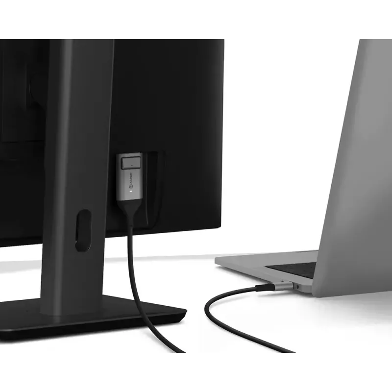 Cabo ALOGIC 2m Ultra USB-C macho para DP macho 4K 60Hz LED branco