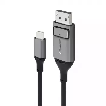 Cabo ALOGIC 2m Ultra USB-C macho para DP macho 4K 60Hz LED branco
