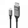 Cabo ALOGIC 2m Ultra USB-C macho para DP macho 4K 60Hz LED branco